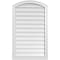 Ekena Millwork Arch Top Surface Mount PVC Gable Vent: Functional, w/ 2"W x 1-1/2"P Brickmould Frame, 24"W x 40"H GVPAR24X4002SF - alternate 1